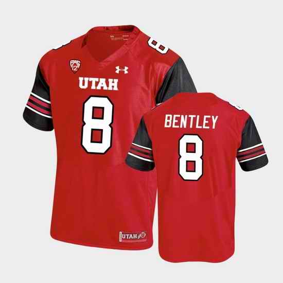 Men Utah Utes Jake Bentley Premier Performance Football Red Jersey